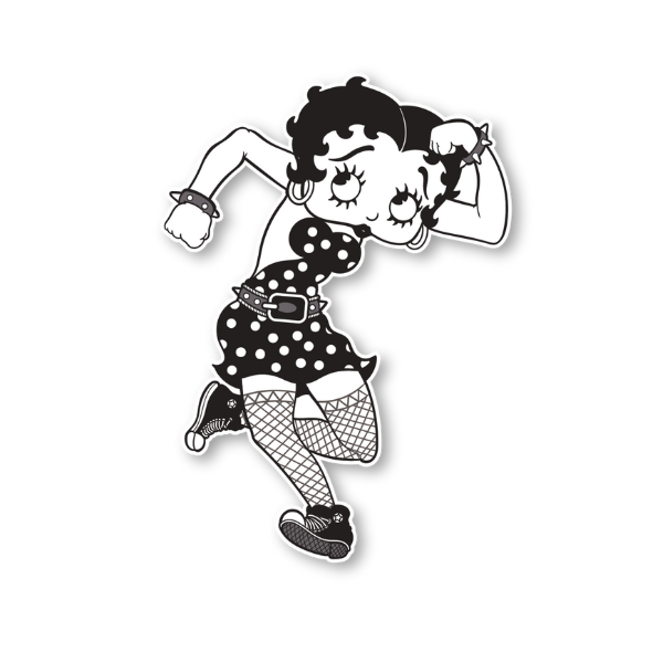 Betty Was A Punk Rocker - Sticker