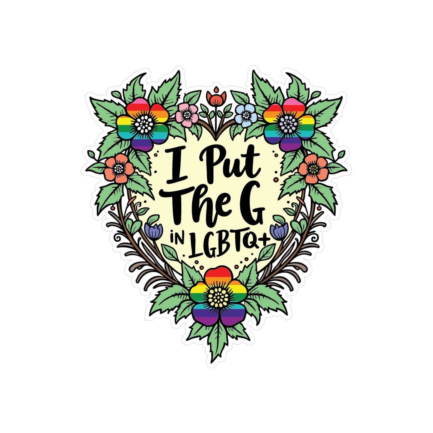 I Put The G In LGBTQ+ - Sticker