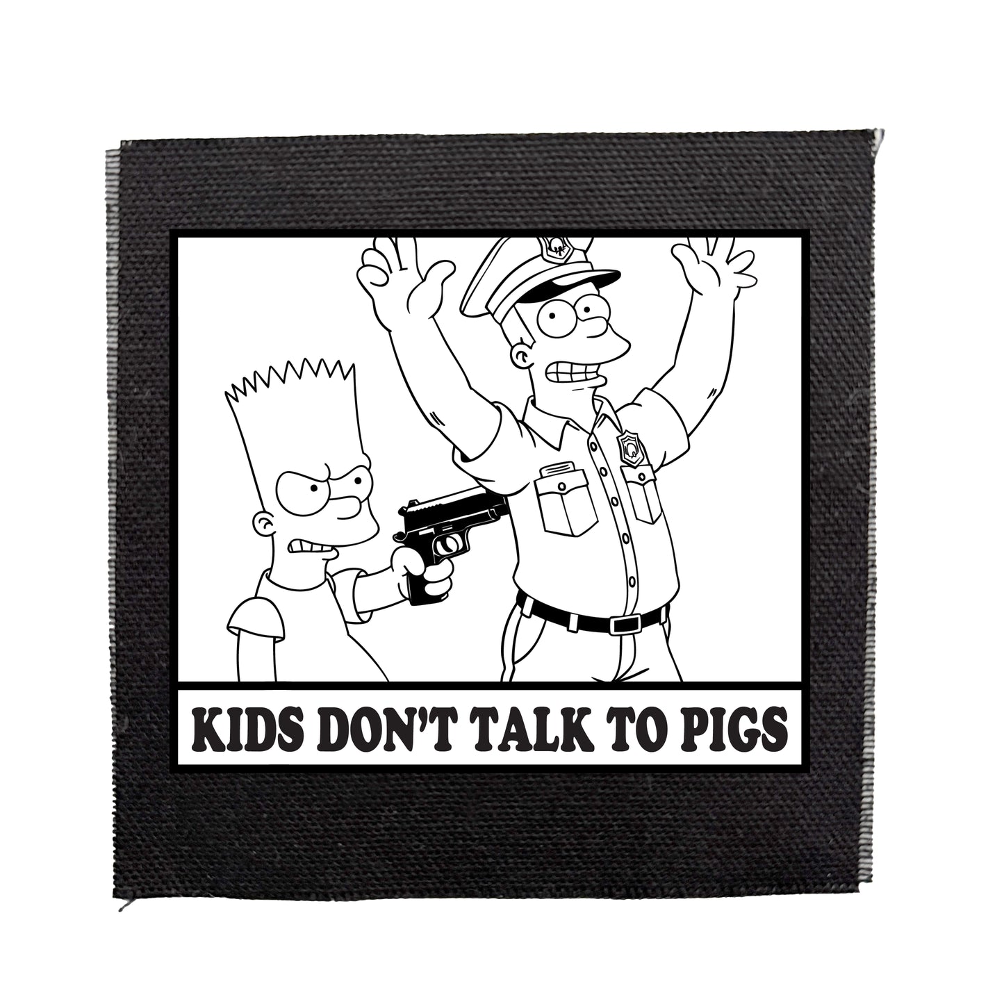 Kids Don't Talk To Pigs Patch