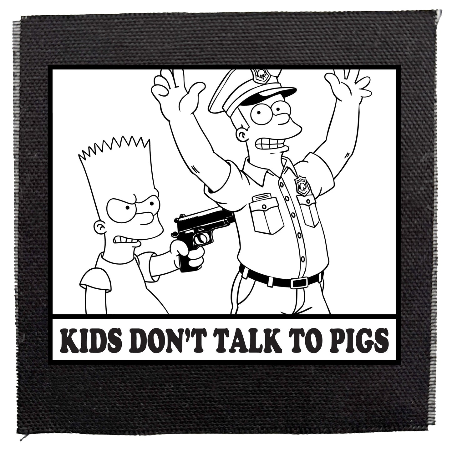 Kids Don't Talk To Pigs Patch