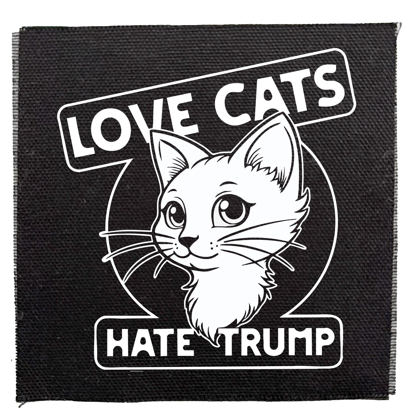 Love Cats Hate Trump Patch