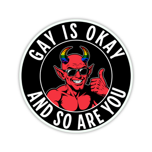 Gay Is Okay (Devil)- Sticker