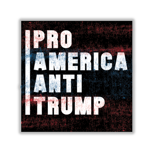 Pro America Anti Trump - Sticker