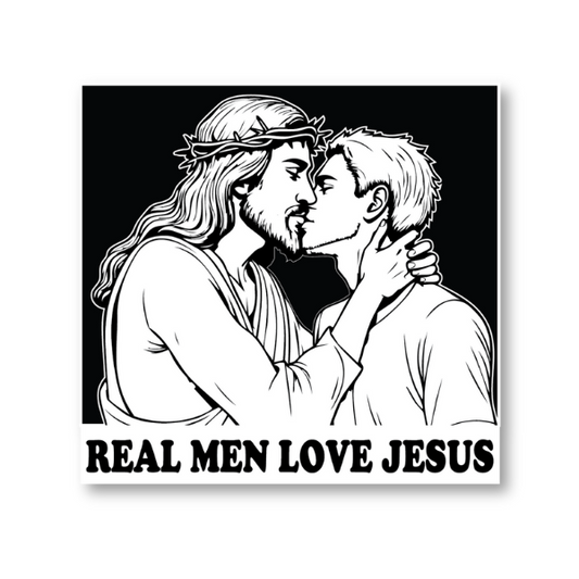 Real Men Love Jesus - Sticker